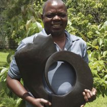 Zimbabwean artist Nesbert Mukomberanwa portrait photo