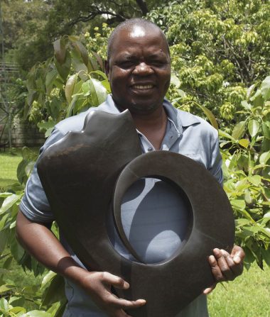 Zimbabwean artist Nesbert Mukomberanwa portrait photo