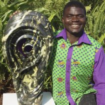 Zimbabwean sculptor Remembrance Chikuruwo portrait photo