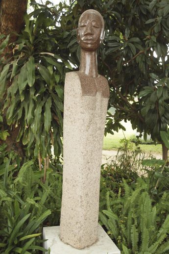 Granite Shona sculpture The Bride by Joe Mutasa