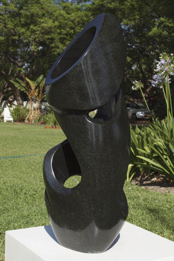 Zimbabwean sculpture The Energy Of Life by Munyaradzi Jeche - back left