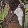 Shona stone sculpture Fortune Teller by Edward Chiwawa - front