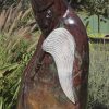 Shona stone sculpture Fortune Teller by Edward Chiwawa - front right