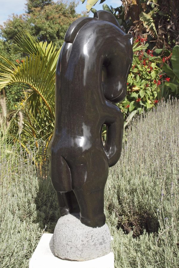 Shona stone sculpture Proud Horse by Ephraim Chaurika - back right