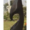 Abstract Shona stone sculpture Kingfisher by Nesbert Mukomberanwa right side