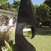 Abstract Shona stone sculpture Kingfisher by Nesbert Mukomberanwa back right