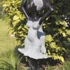 Garden sculpture two girls Party Day by Rufaro Murenza right side