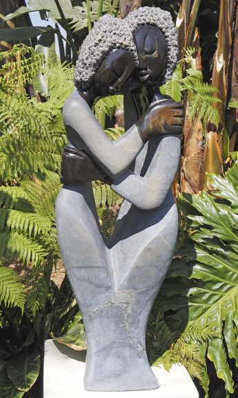 Shona stone sculpture lovers couple - Special Time by Jetro Zinyeka main image
