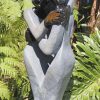 Shona stone sculpture lovers couple - Special Time by Jetro Zinyeka front right