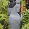 Shona stone sculpture lovers couple - Special Time by Jetro Zinyeka right side