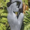 Shona stone sculpture lovers couple - Special Time by Jetro Zinyeka back left
