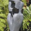 Shona stone sculpture lovers couple - Special Time by Jetro Zinyeka back right