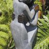 Shona stone sculpture lovers couple - Special Time by Jetro Zinyeka front left
