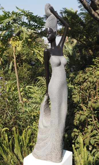 Garden sculpture female form - It's My Day by Tutani Mgabazi main image