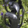 Abstract Shona stone sculpture - Here For You by Tonderai Sowa left side