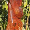 Birds sculpture red stone Tickling by Tago Tazvitya back left