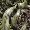 Abstract Shona sculpture green stone - Relationship Bond by Willard Bopoto back left