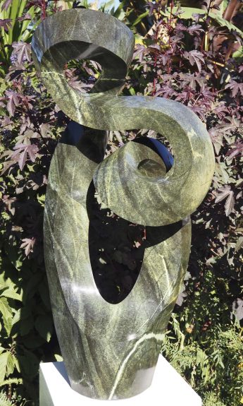 Abstract Shona stone sculpture - Wedding Day by Charles Kowo main image