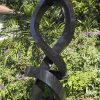 Large abstract Shona stone sculpture - Protecting Bride by Charles Kowo back