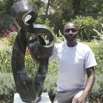 Shona sculptor Charles Kowo from Zimbabwe
