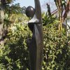 Abstract stone sculpture black and white - Joyful Moment by Isaac Choloka right side