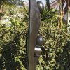 Abstract stone sculpture black and white - Joyful Moment by Isaac Choloka left side