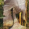 Large stone sculpture head - African Queen by Lovemore Bonjisi back left