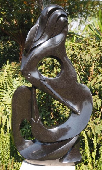 Garden stone bird sculpture - Joy Of Togetherness by Tago Tazvitya main image