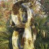 Large abstract stone sculpture - Treasures by Willard Bopoto right side
