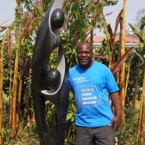 Shona sculptor Isaac Choloka from Zimbabwe