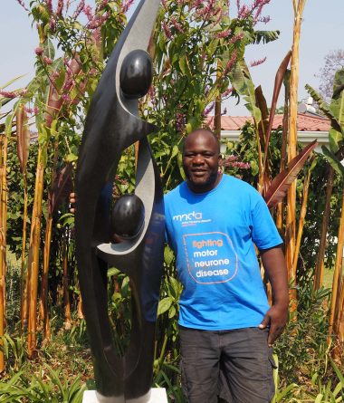 Shona sculptor Isaac Choloka from Zimbabwe