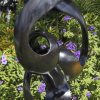 Original unique abstract sculpture - Sisters In Harmony by Tonderai Sowa left side