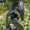 Original unique abstract sculpture - Sisters In Harmony by Tonderai Sowa back right