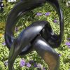 Original unique abstract sculpture - Sisters In Harmony by Tonderai Sowa back
