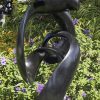 Original unique abstract sculpture - Sisters In Harmony by Tonderai Sowa back left